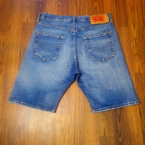 Levi’s 501 Denim Distressed Jean Shorts W30 A60 Waterless - Picture 8 of 11